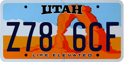 UT license plate Z786CF