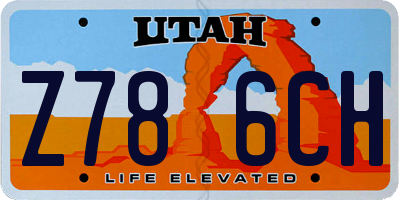 UT license plate Z786CH
