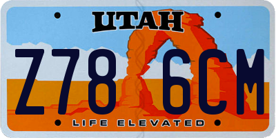 UT license plate Z786CM