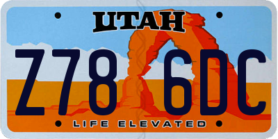 UT license plate Z786DC