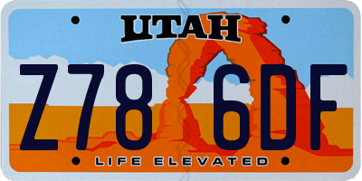 UT license plate Z786DF