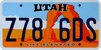UT license plate Z786DS