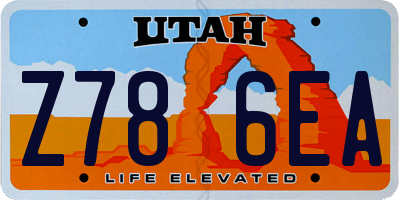 UT license plate Z786EA