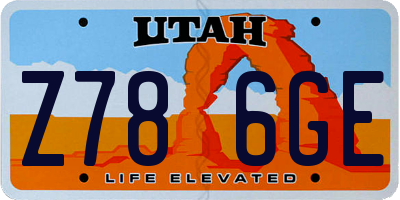 UT license plate Z786GE