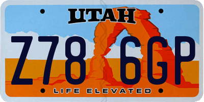UT license plate Z786GP
