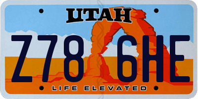 UT license plate Z786HE