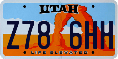 UT license plate Z786HH
