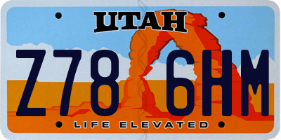 UT license plate Z786HM