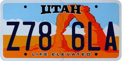 UT license plate Z786LA
