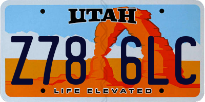 UT license plate Z786LC