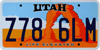 UT license plate Z786LM