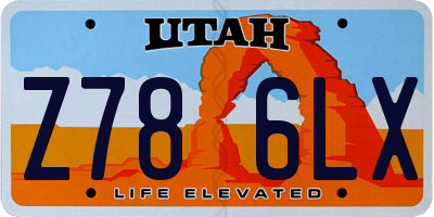 UT license plate Z786LX