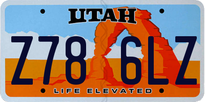 UT license plate Z786LZ