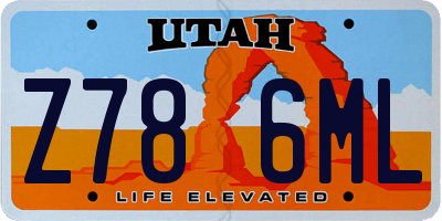 UT license plate Z786ML