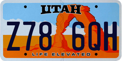 UT license plate Z786QH