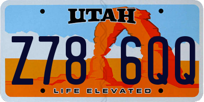 UT license plate Z786QQ