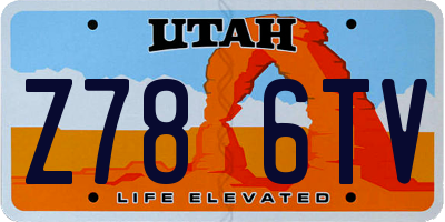 UT license plate Z786TV