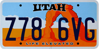 UT license plate Z786VG