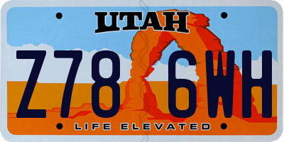 UT license plate Z786WH