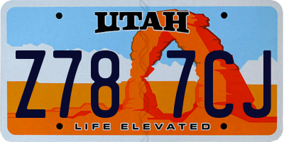 UT license plate Z787CJ