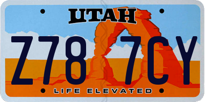 UT license plate Z787CY