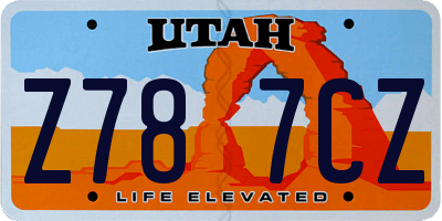 UT license plate Z787CZ