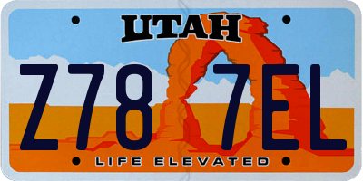 UT license plate Z787EL