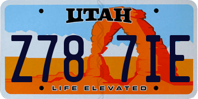 UT license plate Z787IE