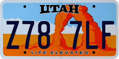 UT license plate Z787LF