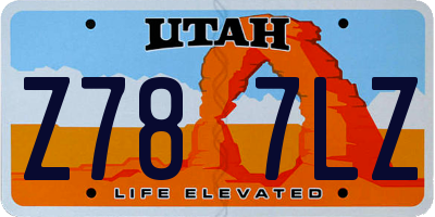 UT license plate Z787LZ