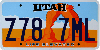 UT license plate Z787ML