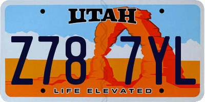UT license plate Z787YL