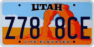 UT license plate Z788CE