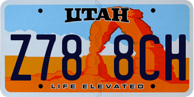 UT license plate Z788CH
