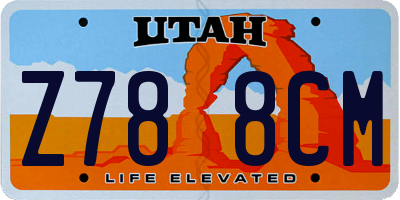 UT license plate Z788CM
