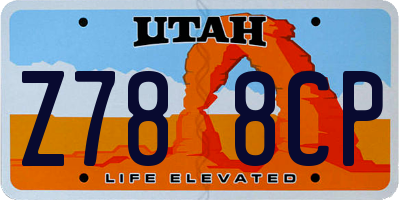 UT license plate Z788CP