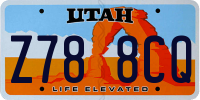UT license plate Z788CQ