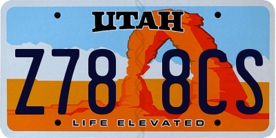 UT license plate Z788CS