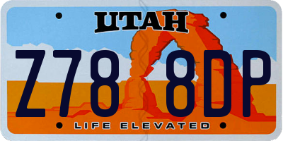 UT license plate Z788DP