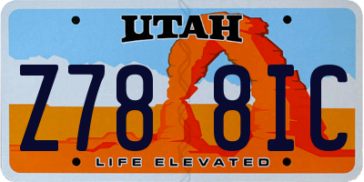 UT license plate Z788IC