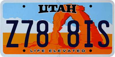 UT license plate Z788IS