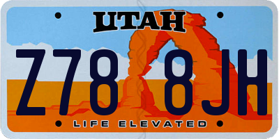 UT license plate Z788JH