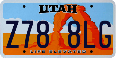 UT license plate Z788LG