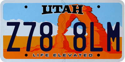 UT license plate Z788LM