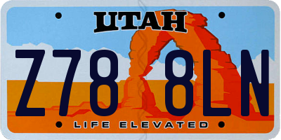 UT license plate Z788LN