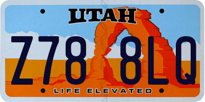 UT license plate Z788LQ