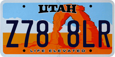UT license plate Z788LR