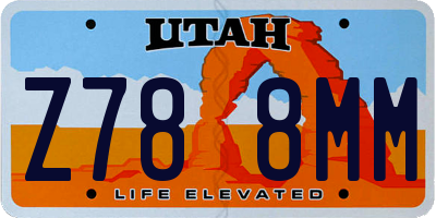 UT license plate Z788MM