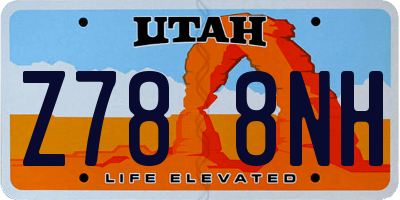 UT license plate Z788NH