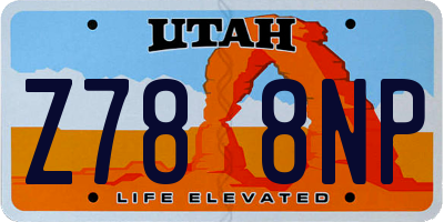 UT license plate Z788NP